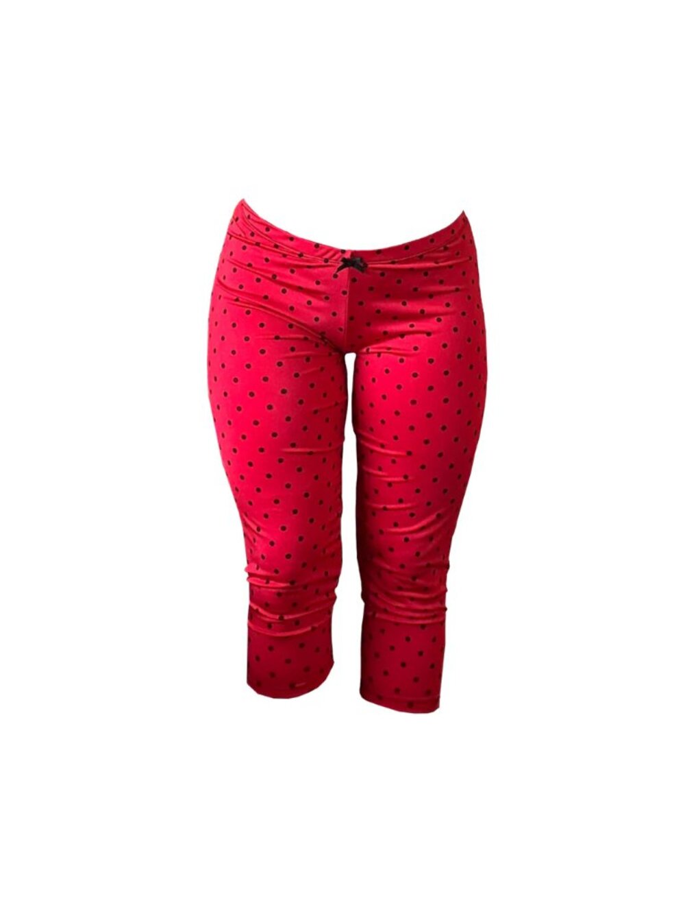 NWT Shannoony Ladybug Polka Dot Capris Red and Black Size XS